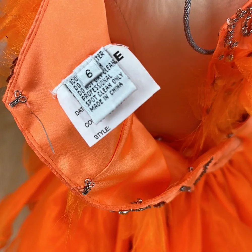 Tiffany sample‎ cupcake dress orange 3 pc